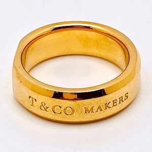 TIFFANY& CO. Makers Medium Slice Ring in 18k Gold